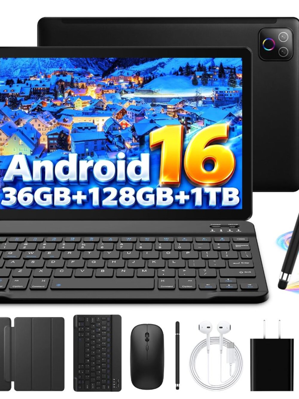 NEW Android 16 Tablet 10 Inch Octa-Core 36GB RAM 128GB Electronics Tablets with
